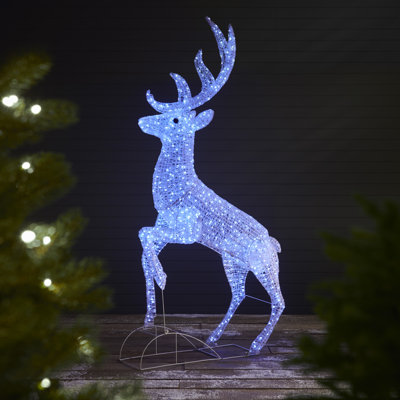 2.25m Reindeer with 1000 Copper Wire White LEDs