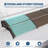 GarveeHome Heavy-Duty Outdoor Door Awning Canopy - Polycarbonate Cover, UV/Rain/Snow/Sun Protection, Plastic Steel Brackets, Brown Shelter, 100x300cm, Color: Brown, Size: 100x300cm-131583365-131520262