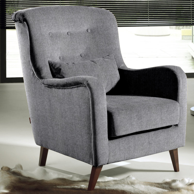 Deshaun Armchair, Grey/Brown/Blue