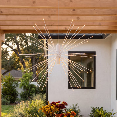 24" Starburst Hanging Light Sphere
