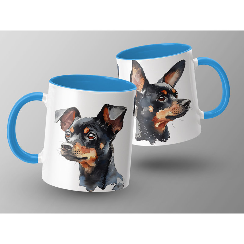 Ceramic Coffee Mug, 3, Light Blue