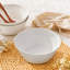 3-Piece 930ml White Porcelain China Cereal Bowl Set