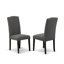 Ensemble de table de salle à manger 9 pièces comprenant une table rectangulaire amovible et 8 chaises rembourrées en tissu Gotham-385328090-385328070