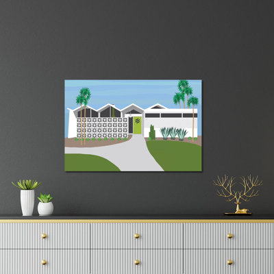 «Palm Springs Living I» par Jen Bucheli - impression sans cadre
