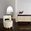 Stella Swivel Chair-Milk Leather