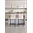 Counter Height Bar Stools Set Of 2, Upholstered Linen Bar Chairs, Metal Footrest And Frame For Kitchen,Dining Room-2111118452