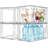 4Pack Stackable Kitchen Storage Drawers, Clear Foods Organizer Bins With Handles