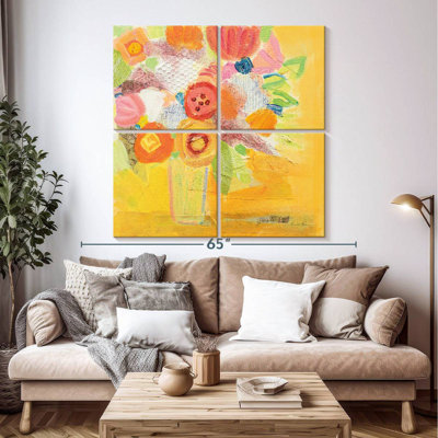Harnek floral jaune brumeux