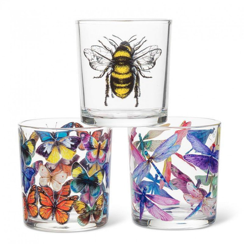 Porte-bougie votive Colorful Butterflies