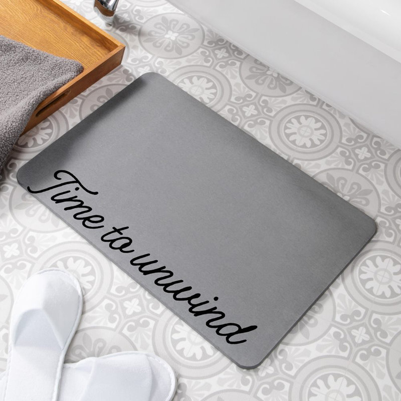 Non-Slip Shower Mat, Grey