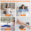 Coussin lombaire électrique 3-en-1, support pour le bas du dos en mousse à mémoire de forme avec coussin gonflable extensible pour soulager la douleur