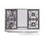 Cuisinière mixte ILVE Professional Plus II Series de 40 pouces avec 6 brûleurs scellés et plaque de cuisson (RAL)-523339407-523339401