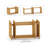 Solid Wood 8.1cm H Book Display