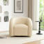 Fauteuil demi-tonneau pivotant rembourré Coyle-1790795645
