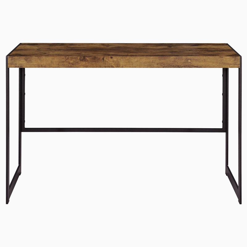 Antique Nutmeg And Gunmetal Writing Desk