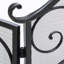 32" H X 56" W Traditional 3 Panel Iron Fireplace Screen with Mesh Netting Foldable Decorative Guard Cover for Living Room