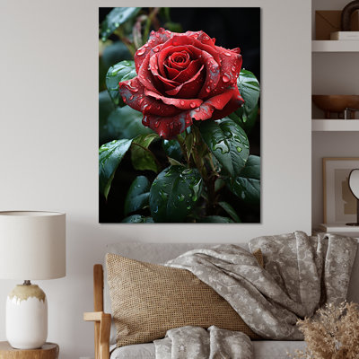 Vintage Red Rose Resonance II - Roses Wall Art