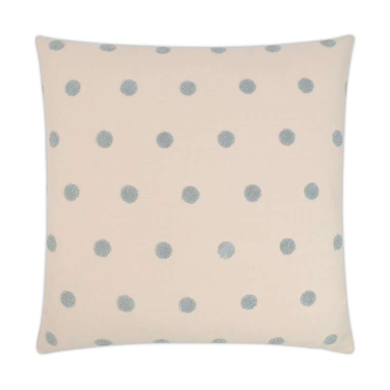 Puff Dotty Pillow Cover & Insert, Pink, Square 20"