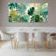 Ensemble de 3 tableaux muraux sur toile à motif de feuilles tropicales, style aquarelle-908903934