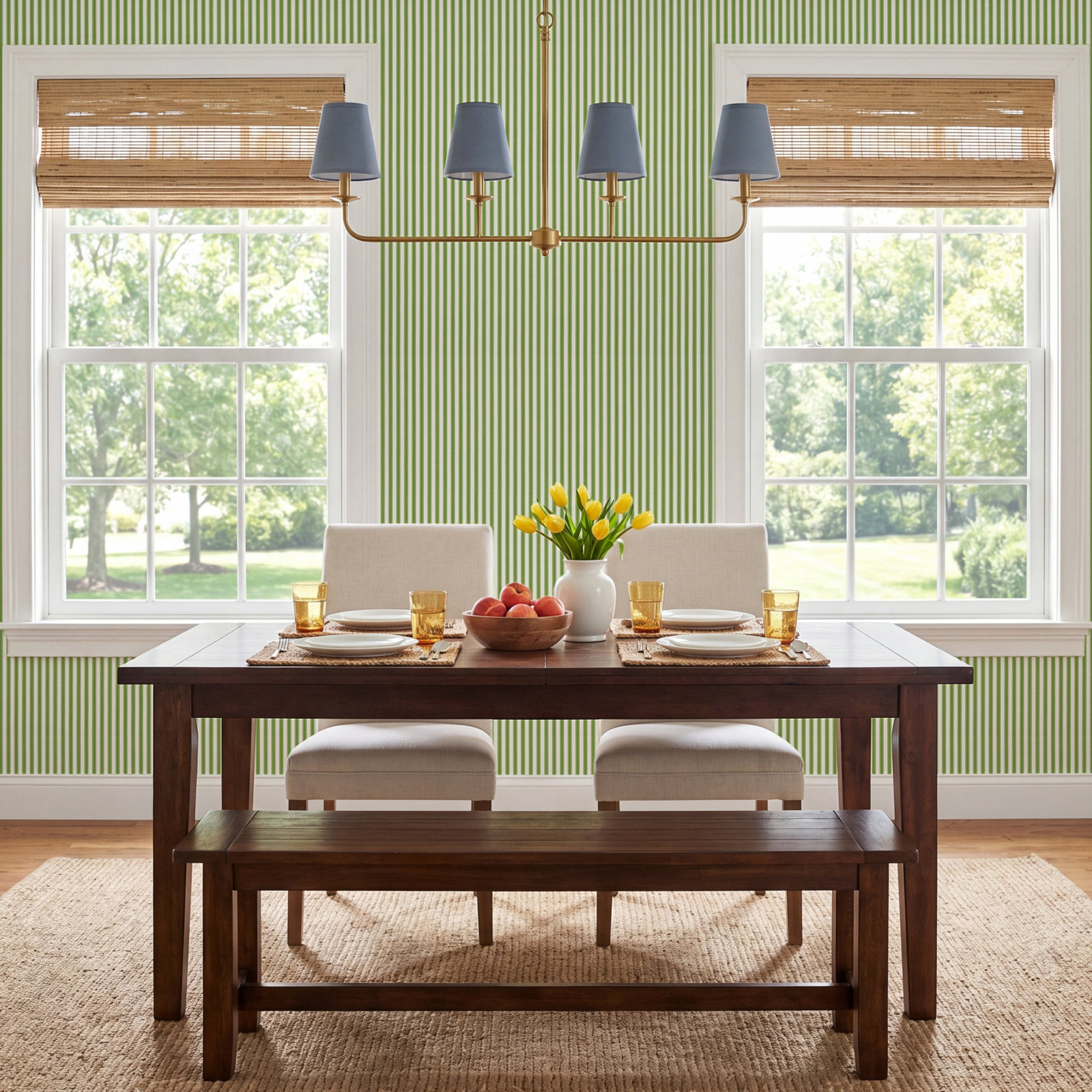 Arboretum Wallpaper Roll, Sap Green