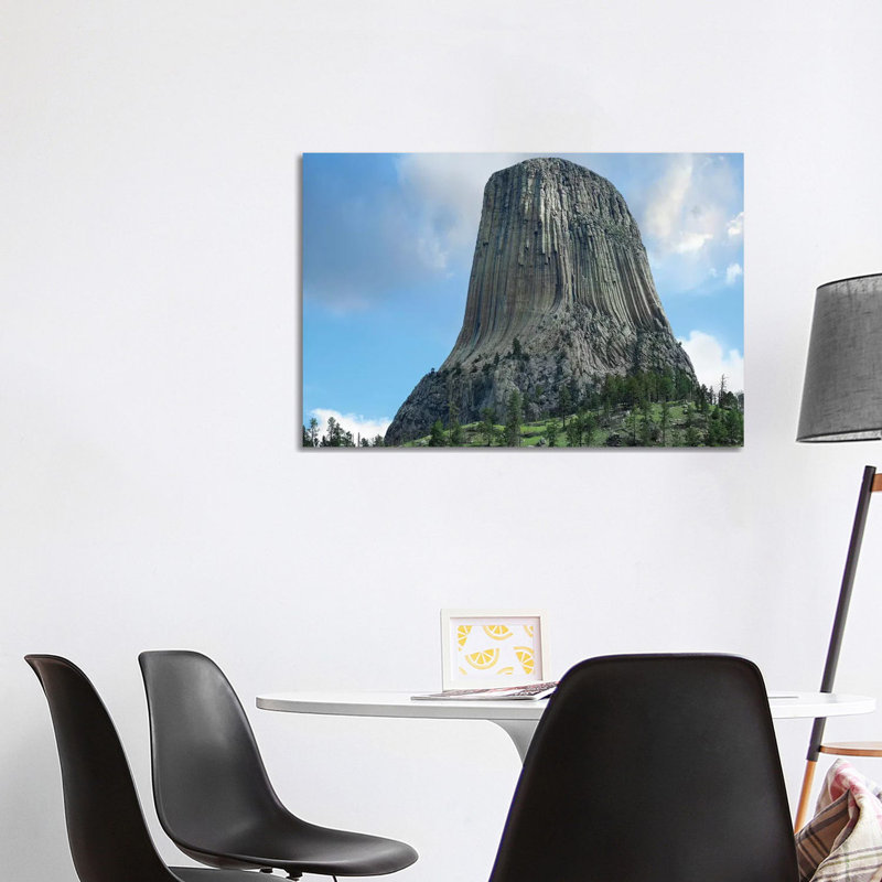 Devil's Tower National Monument Showing Famous Basalt Tower by Tim Fitzharris - Wrapped Canvas Print