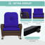 Chaise berçante en osier pour l'extérieur Outsunny-1921807110