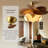 23.62" Retro Brown Glass Flush Mount Lighting