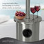  Chauffe-terrasse avec table 48 000 BTU avec système d'allumage électronique avec roues - Acier inoxydable-100847389
