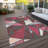 Aristea Red Washable Indoor-Outdoor Rug - -745329361