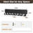 Key Holder Wall Mount, Adhesive Key Rack with 8 Hooks Hanger