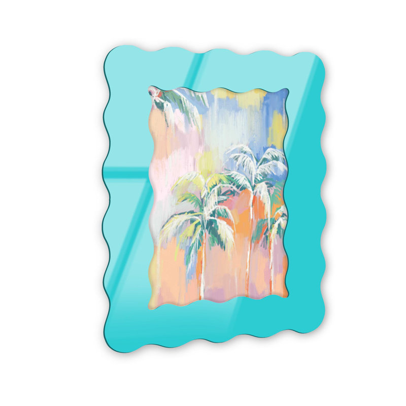 Cadre mural Colors of the Tropics par NOTORIART, Turquoise, H 39,5 po x l 27,5 po, Ondulé