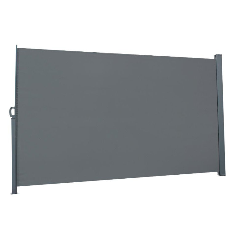 Happy Girl 299.72cm W Polyester Grey Cover Retractable Side Awning, 160.02cm H x 299.72cm W x 160.02cm D