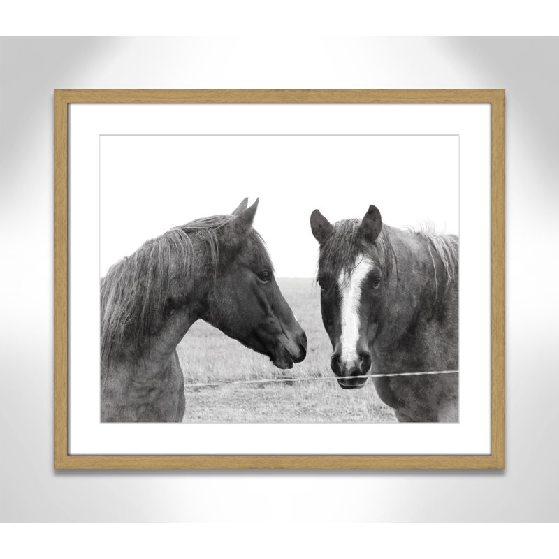 Wild Pastures par Carol Robinsons - reproduction de photo sur papier encadrée, H 21,5 po x l 25,5 po x P 0,75 po, Naturel
