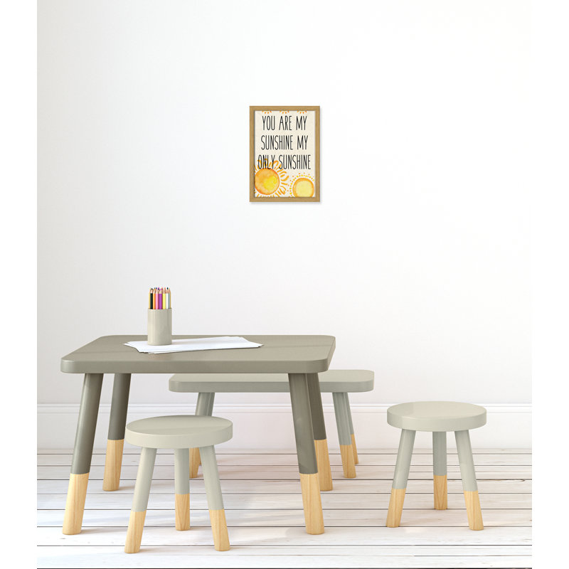 Adhésif décoratif soleil A, H 14 po x l 10 po x P 1,18 po, Encadré de boîte chêne