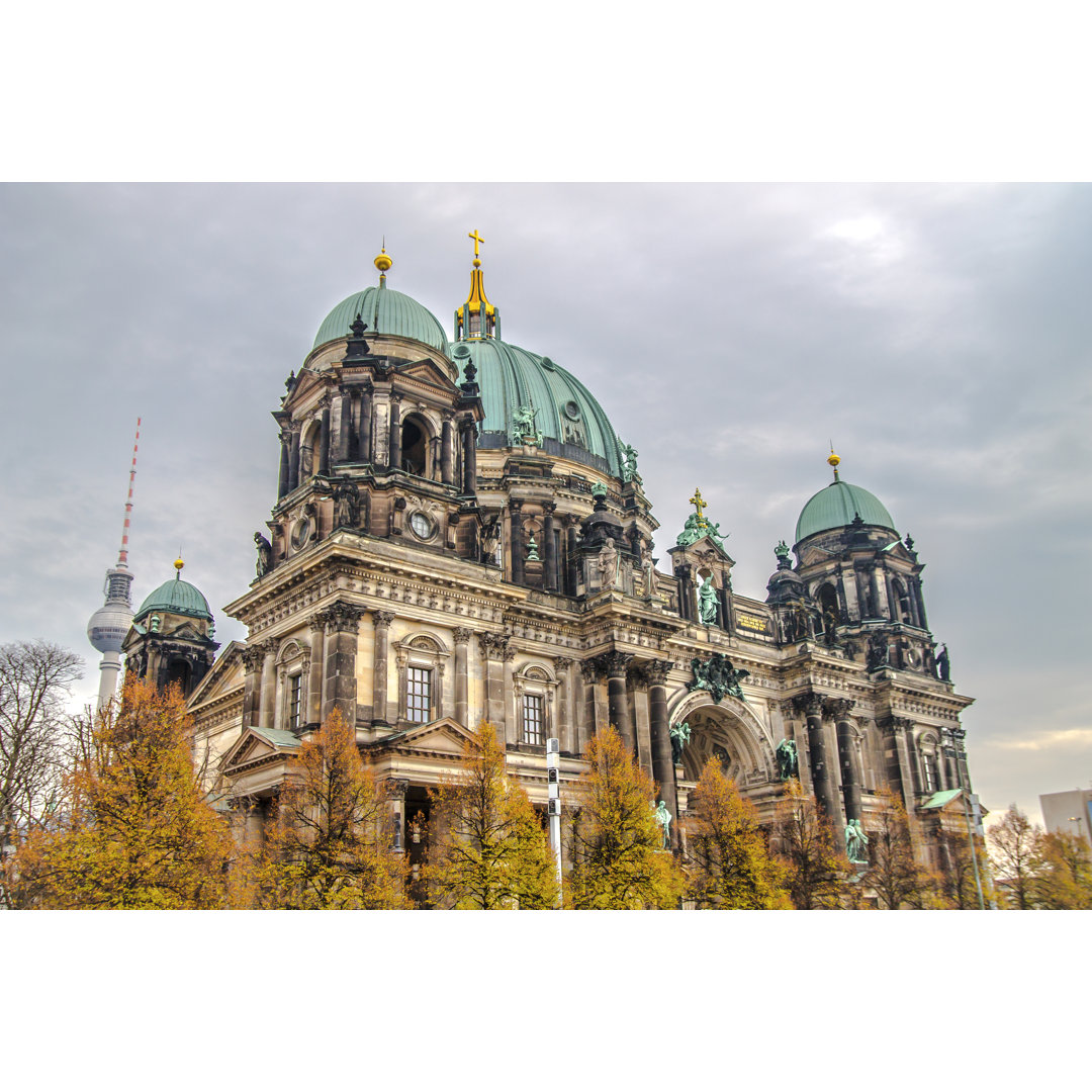 Berliner Dom, Deutschland von Abrill_ - Kunstdrucke auf Leinwand ohne Rahmen