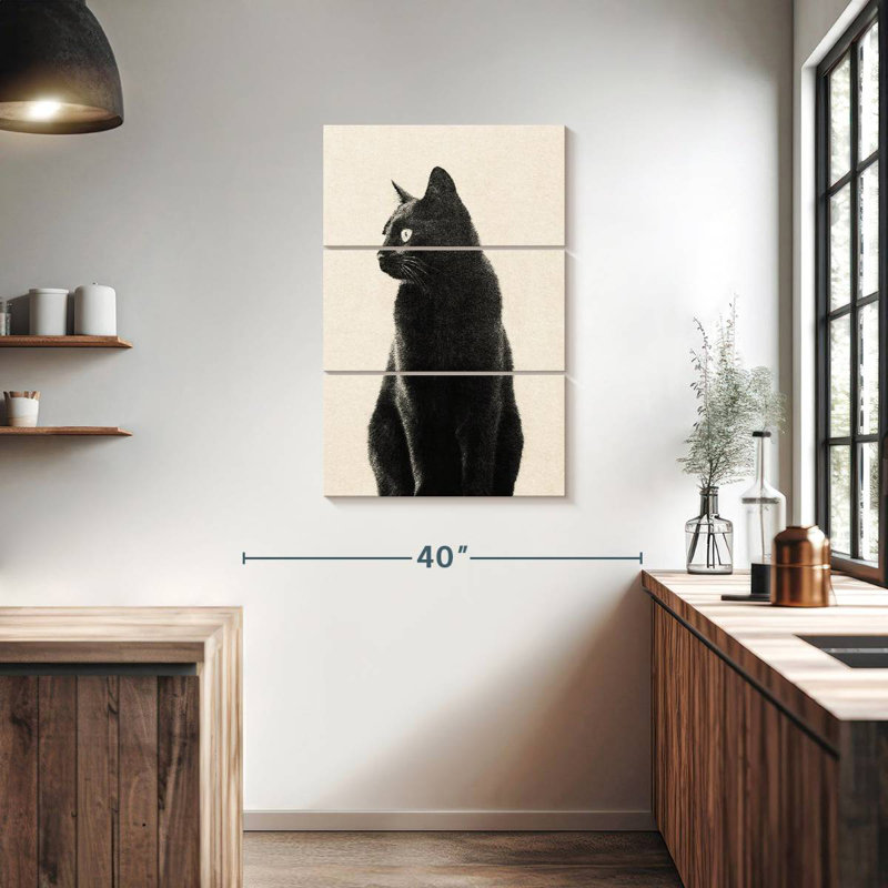 Brampt Black Cat Beige, 38" H x 24" W