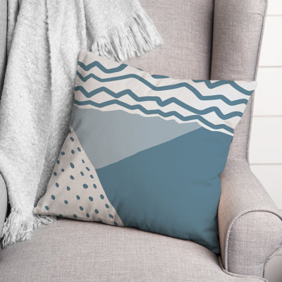 Geometric Outdoor Reversible Throw Pillow