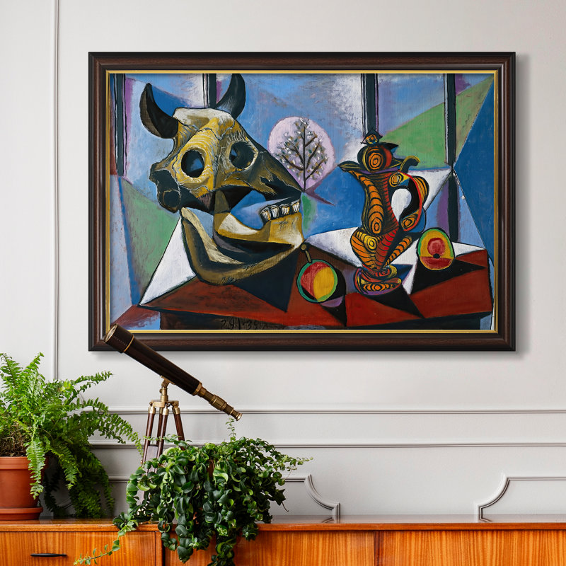 Nature morte avec crâne de taureau, 1939 - Pablo Picasso - Toile encadrée sur mesure, 24x34 INNER SIZE, Framed Canvas