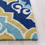 Daina Geoemtric Hand Hooked Blue/Beige Indoor / Outdoor Area Rug-16761986