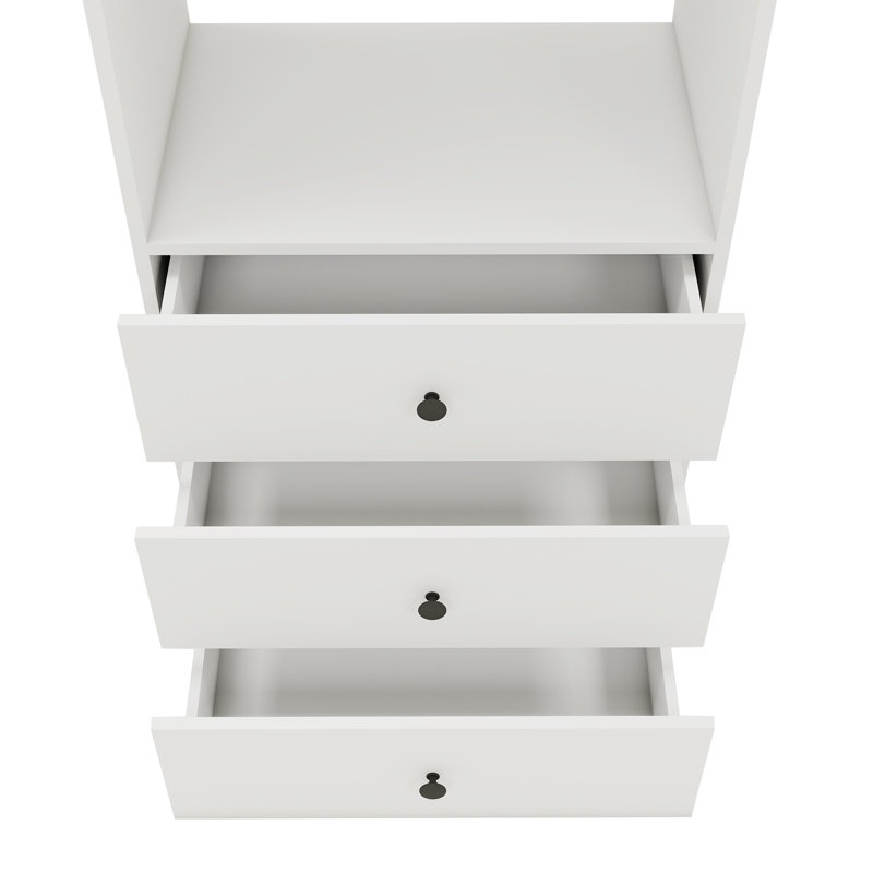 55.12"W Closet System with Drawers