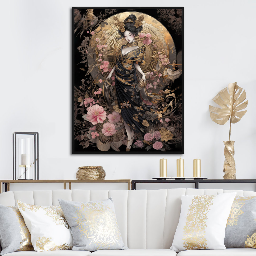 Elegant Japanese Woman III - Woman Japan Wall Art Red Barrel Studio®