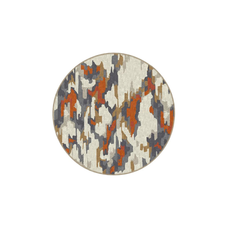 Military Creative Themed Patterned Woven Base Carpet And Washable Carpet, Runner 3'4" x 9'11"