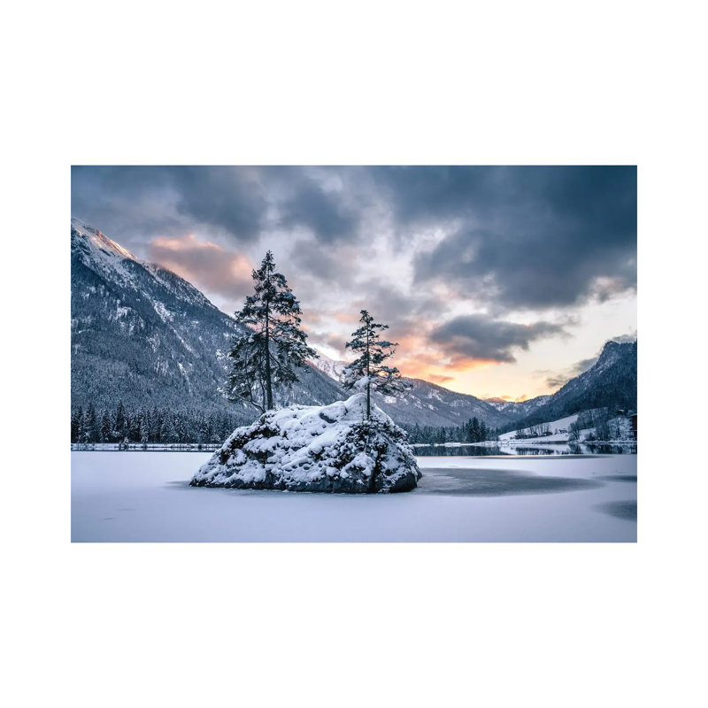 Winter Island by Fabian Fortmann - Wrapped Canvas Print, 20.32 cm H x 30.48 cm W