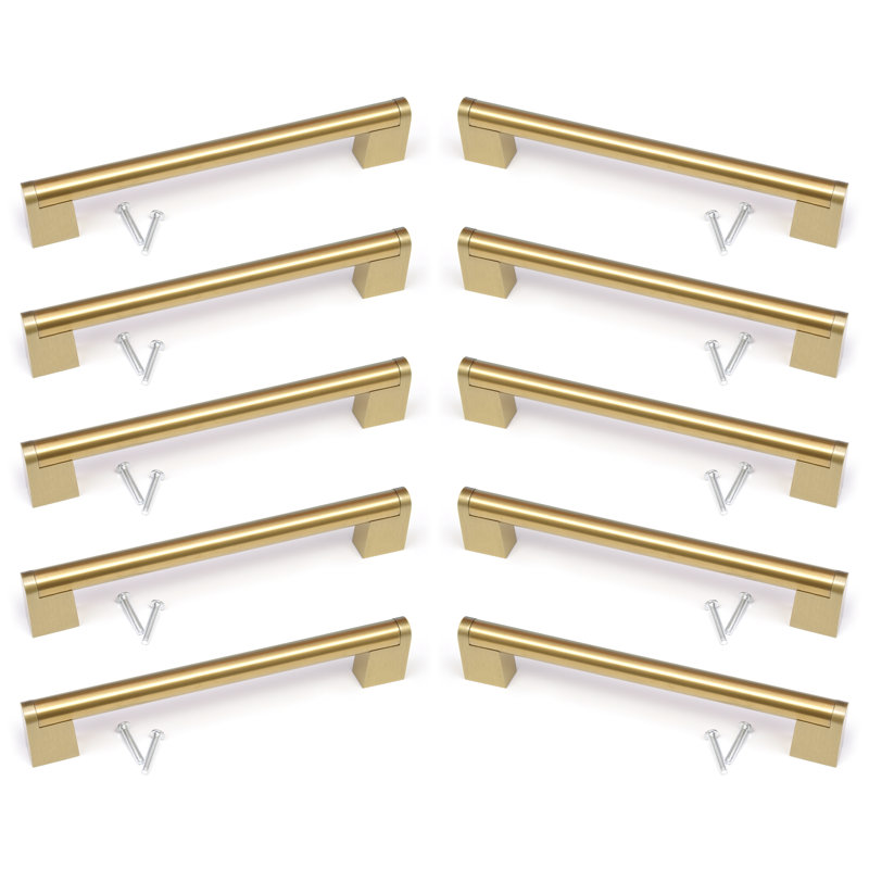 Java Centre Bar Handle, Brushed Gold, 192mm