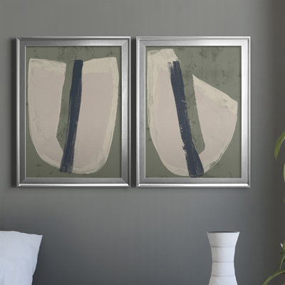 " Paper Slice III " 2 - Pieces Painting Print