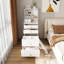 Coiffeuse 3 en 1 avec miroir à DEL et 4 tiroirs pour la chambre à coucher
