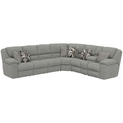 Lucilla 3pc Reclining Sectional With 4 Reclining Seats And 2 Seats With Heat And Massage