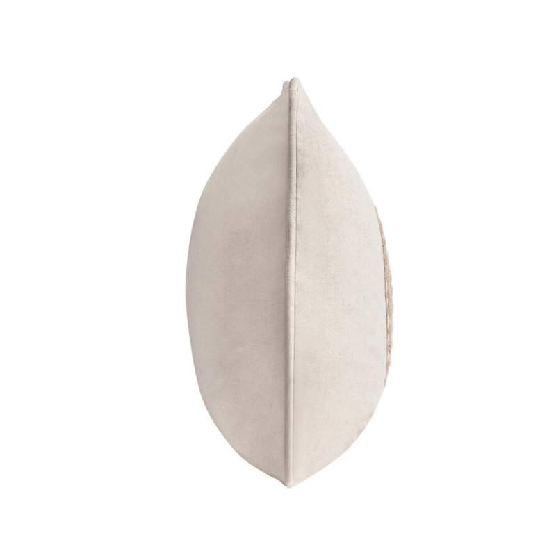 Siena 14"x26"Cotton Linen Blend Throw Pillow, Beige