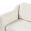 Canapé modulaire en chenille blanc en forme de U de 111,8 po pour espace de vie principal avec rangement mobile, 6 sièges, accoudoirs roulés et dossier rembourré, offrant une expérience d'assise confortable