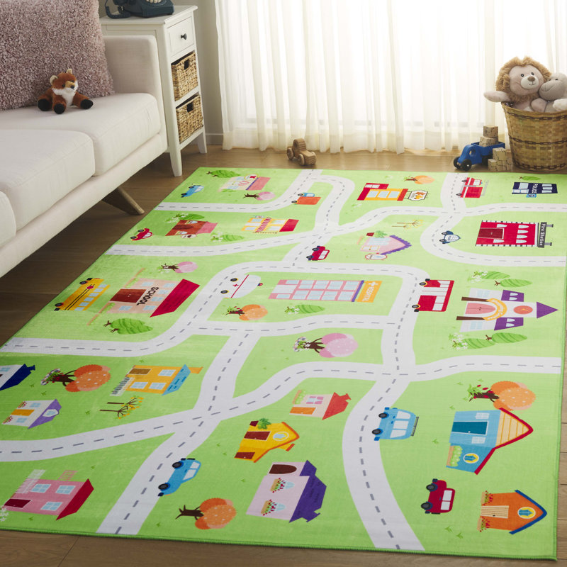 Janosh Monica Kids Performance Machine Washable Rug, Rectangle 5' x 8'